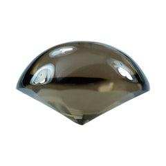 SMOKY QUARTZ BUFFTOP TWISTED CONCAVE OVAL (MEDIUM) 9X7MM 1.95 Cts.