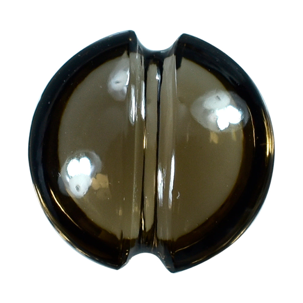 SMOKY QUARTZ LENTIL ROUND CARVED BELT (DES#25) (MEDIUM) 12MM 4.80 Cts.