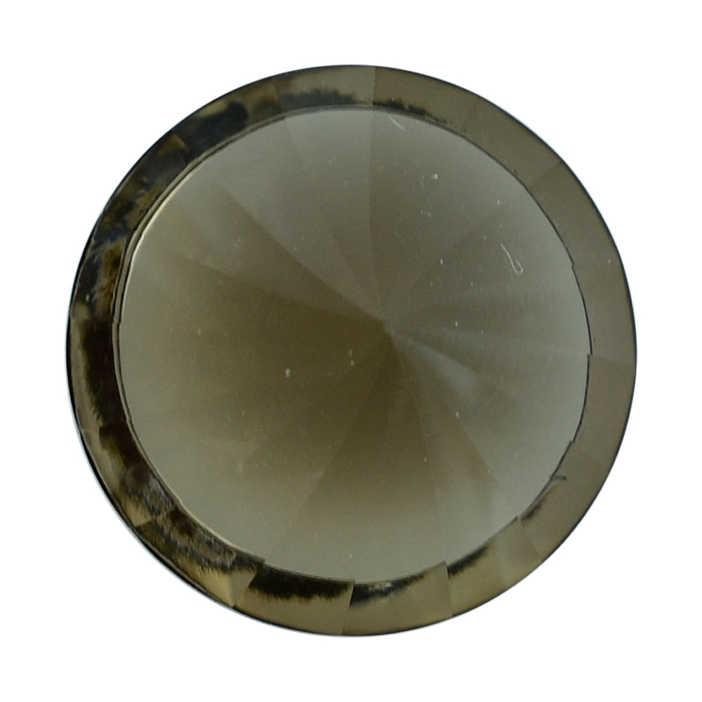 SMOKY QUARTZ CHACKRA CUT ROUND (DES#82) (MEDIUM) 12MM 5.16 Cts.