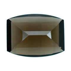 SMOKY QUARTZ BAR CUT BARREL (DES#128) (DARK) 8X6MM 1.39 Cts.