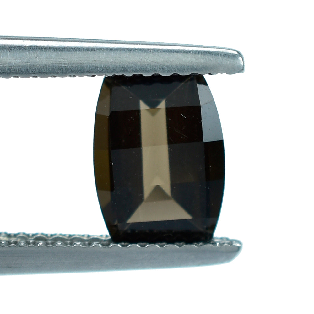 SMOKY QUARTZ BAR CUT BARREL (DES#128) (DARK) 8X6MM 1.39 Cts.