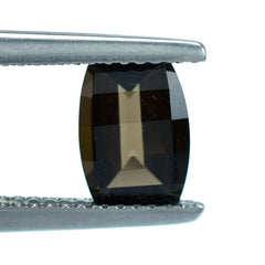 SMOKY QUARTZ BAR CUT BARREL (DES#128) (DARK) 8X6MM 1.39 Cts.