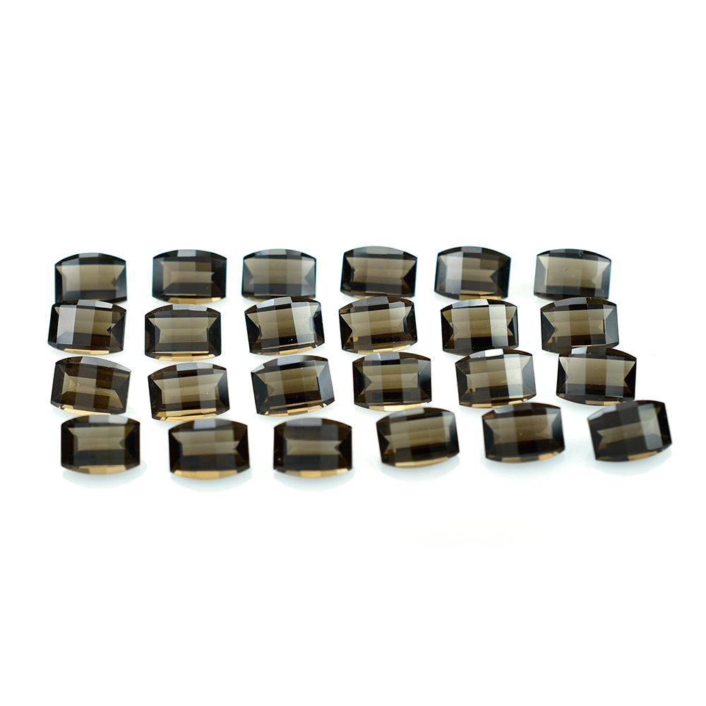 SMOKY QUARTZ BAR CUT BARREL (DES#128) (DARK) 8X6MM 1.39 Cts.