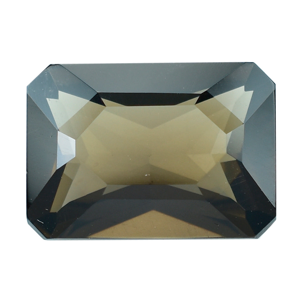 SMOKY QUARTZ RADIANT CUT OCTAGON (DES#1) (DARK) 14X10MM 6.15 Cts.