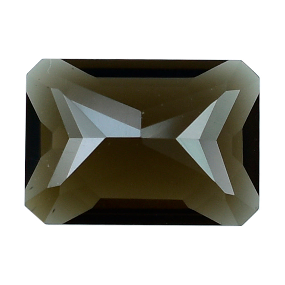 SMOKY QUARTZ RADIANT CUT OCTAGON (DES#1) (DARK) 14X10MM 6.15 Cts.