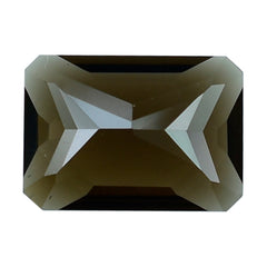 SMOKY QUARTZ RADIANT CUT OCTAGON (DES#1) (DARK) 14X10MM 6.15 Cts.