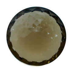 SMOKY QUARTZ NIRVANA CUT ROUND (DES#81) (MEDIUM) 14MM 8.24 Cts.