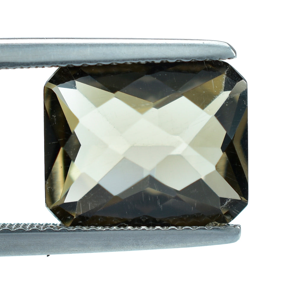 SMOKY QUARTZ SPECIAL CHECKER CUT OCTAGON (DES#56) (MEDIUM) 12X10MM 4.89 Cts.