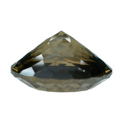 SMOKY QUARTZ NIRVANA CUT ROUND (DES#81) (MEDIUM) 12MM 4.78 Cts.