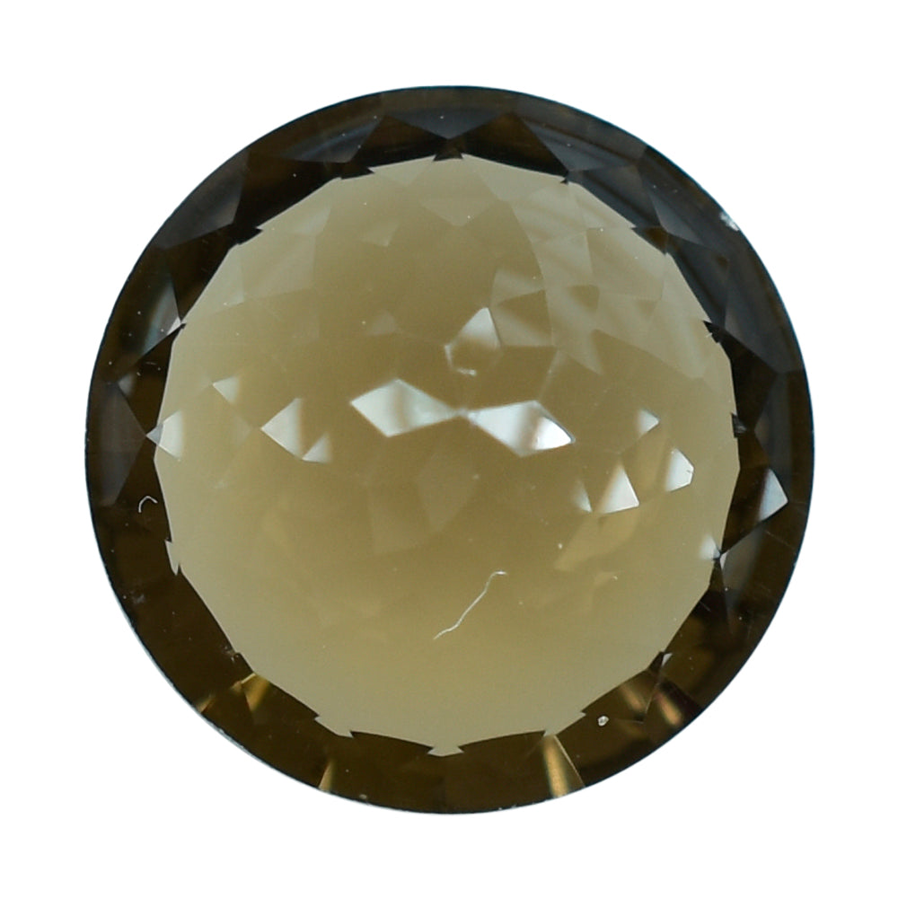 SMOKY QUARTZ NIRVANA CUT ROUND (DES#81) (MEDIUM) 12MM 4.78 Cts.