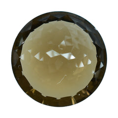 SMOKY QUARTZ NIRVANA CUT ROUND (DES#81) (MEDIUM) 12MM 4.78 Cts.