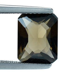 SMOKY QUARTZ OCTAGON RADIANT WITH TABLE OCTAGON (MEDIUM) (DES#1) 10X8MM 2.90 Cts.