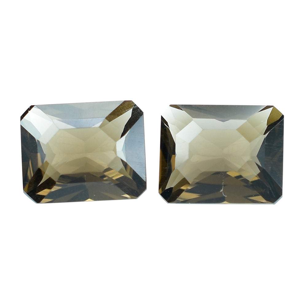 SMOKY QUARTZ OCTAGON RADIANT WITH TABLE OCTAGON (MEDIUM) (DES#1) 10X8MM 2.90 Cts.