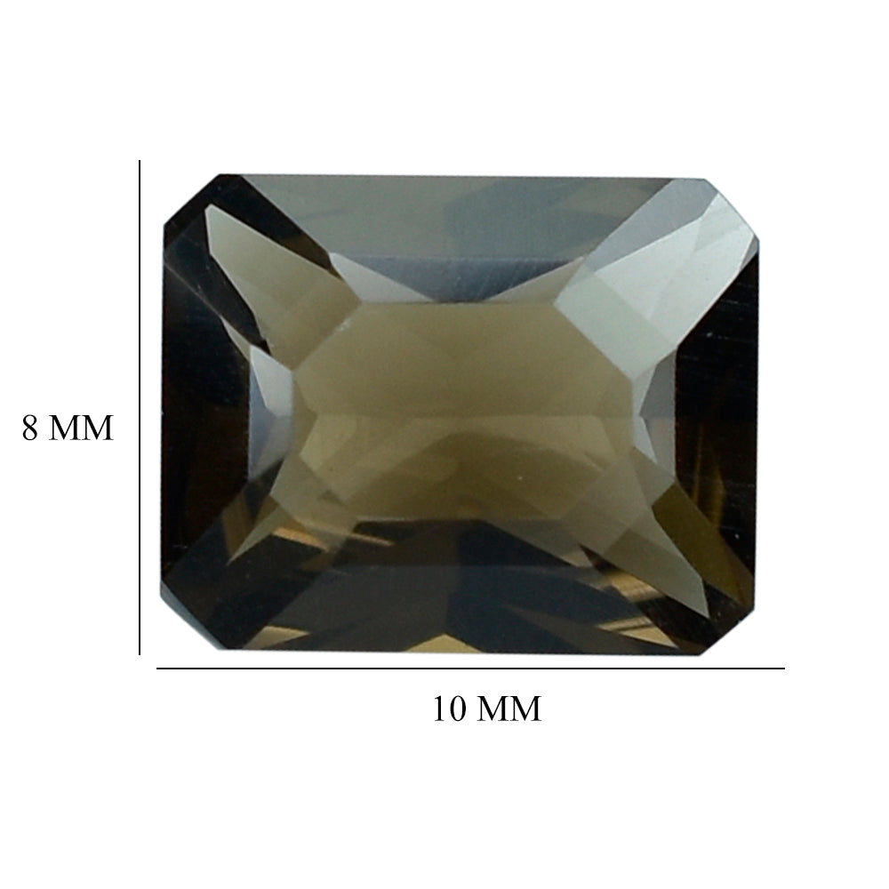 SMOKY QUARTZ OCTAGON RADIANT WITH TABLE OCTAGON (MEDIUM) (DES#1) 10X8MM 2.90 Cts.
