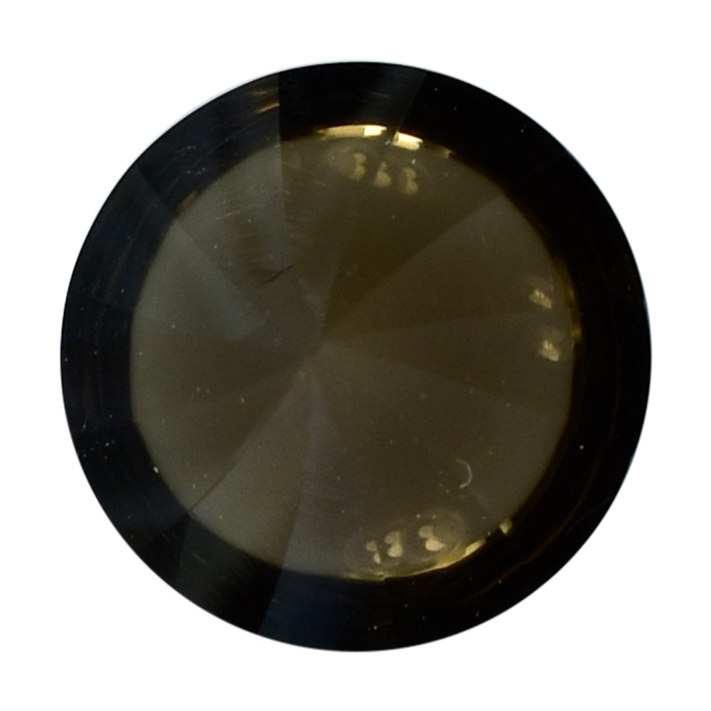 SMOKY QUARTZ TWISTED CONCAVE BUFFTOP ROUND (DES#31) (MEDIUM) 8MM 2.45 Cts.