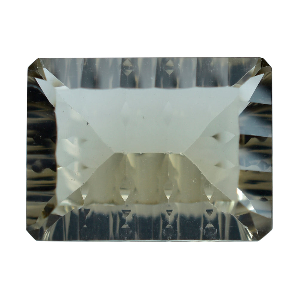 SMOKY QUARTZ CONCAVE SPLENDOR CUT OCTAGON (DES#41) (LITE) 16X12MM 9.50 Cts.