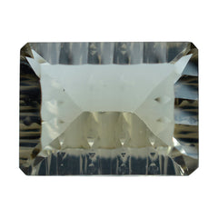SMOKY QUARTZ CONCAVE SPLENDOR CUT OCTAGON (DES#41) (LITE) 16X12MM 9.50 Cts.
