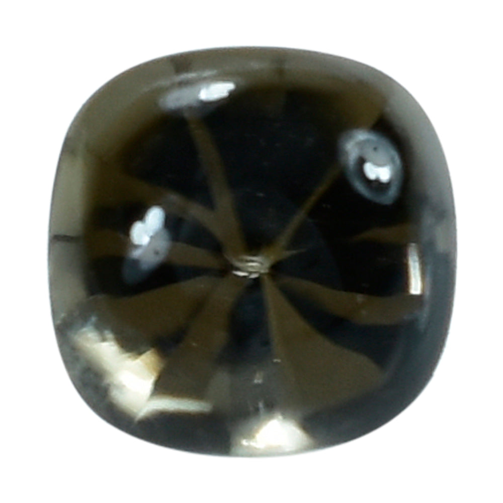 SMOKY QUARTZ BUFFTOP TWISTED CONCAVE CUSHION (DES#31) (MEDIUM) 6MM 1.20 Cts.