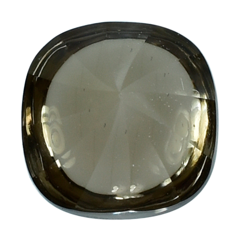 SMOKY QUARTZ BUFFTOP TWISTED CONCAVE CUSHION (DES#31) (MEDIUM) 6MM 1.20 Cts.