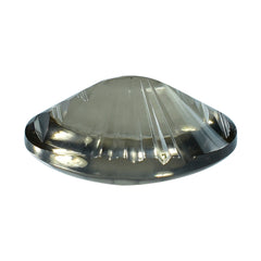 SMOKY QUARTZ BUFFTOP LAZER CONCAVE BACK OVAL (DES#101) (LITE) 16X12MM 8.58 Cts.
