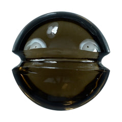 SMOKY QUARTZ LENTIL ROUND CARVED BELT (DES#25) (DARK) 12MM 5.35 Cts.