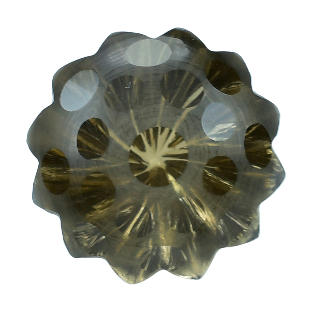 SMOKY QUARTZ UMBRELLA ROUND (DES#127) (MEDIUM) 14MM 10.04 Cts.