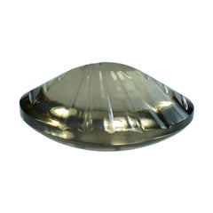 SMOKY QUARTZ BUFFTOP LAZER CONCAVE BACK OVAL (DES#101) (LITE) 16X12MM 8.55 Cts.
