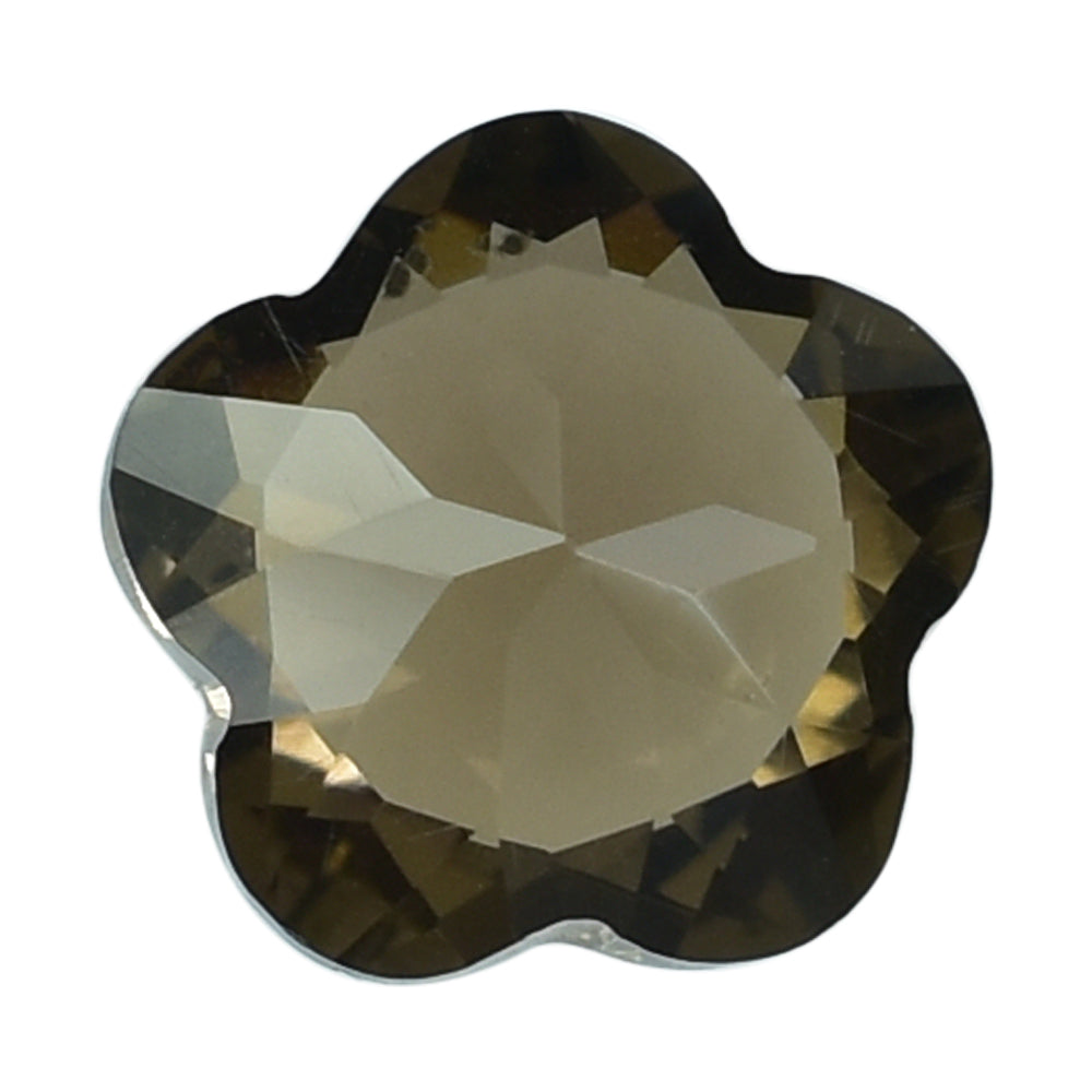 SMOKY QUARTZ CUT FLOWER 5 LEAF (MEDIUM) 6MM (THICKNESS:-3.60-4.00MM) 0.80 Cts.