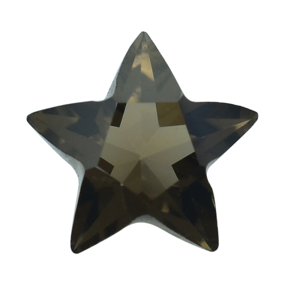 SMOKY QUARTZ CUT STAR (MEDIUM) 8MM (THICKNESS:-5.20-5.60MM) 1.51 Cts.