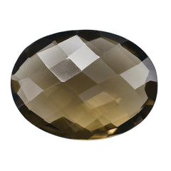 SMOKY QUARTZ BRIOLETTE OVAL 20X15MM 12.54 Cts.
