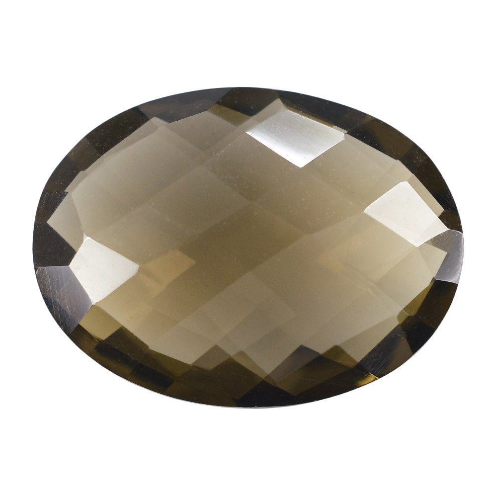SMOKY QUARTZ BRIOLETTE OVAL 20X15MM 12.54 Cts.