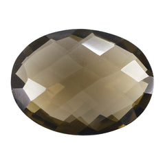 SMOKY QUARTZ BRIOLETTE OVAL 20X15MM 12.54 Cts.