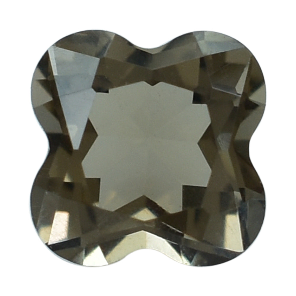 SMOKY QUARTZ CUT CLOVER (MEDIUM) 4MM (THICKNESS:-3.00-3.40MM) 0.36 Cts.