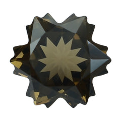SMOKY QUARTZ CUT SNOWFLAKE SHAPE (MEDIUM) 8MM (THICKNESS:-6.00MM) 2.15 Cts.