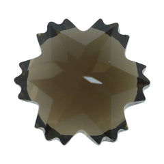 SMOKY QUARTZ CUT SNOWFLAKE SHAPE (MEDIUM) 8MM (THICKNESS:-6.00MM) 2.15 Cts.