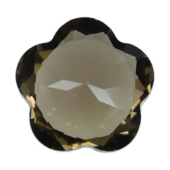 SMOKY QUARTZ CUT FLOWER 5 LEAF (MEDIUM) 8MM (THICKNESS:-4.80-5.20MM) 1.82 Cts.