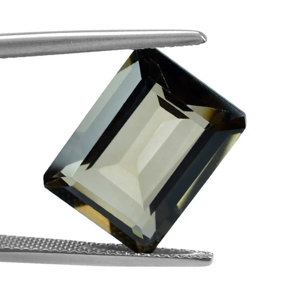 SMOKY QUARTZ CUT OCTAGON 16X12MM 10.11 Cts.