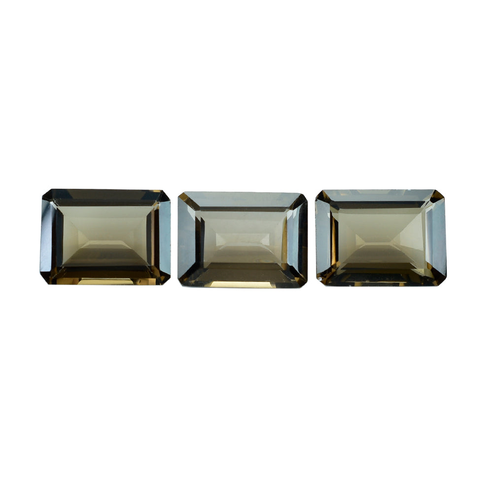 SMOKY QUARTZ CUT OCTAGON 16X12MM 10.11 Cts.