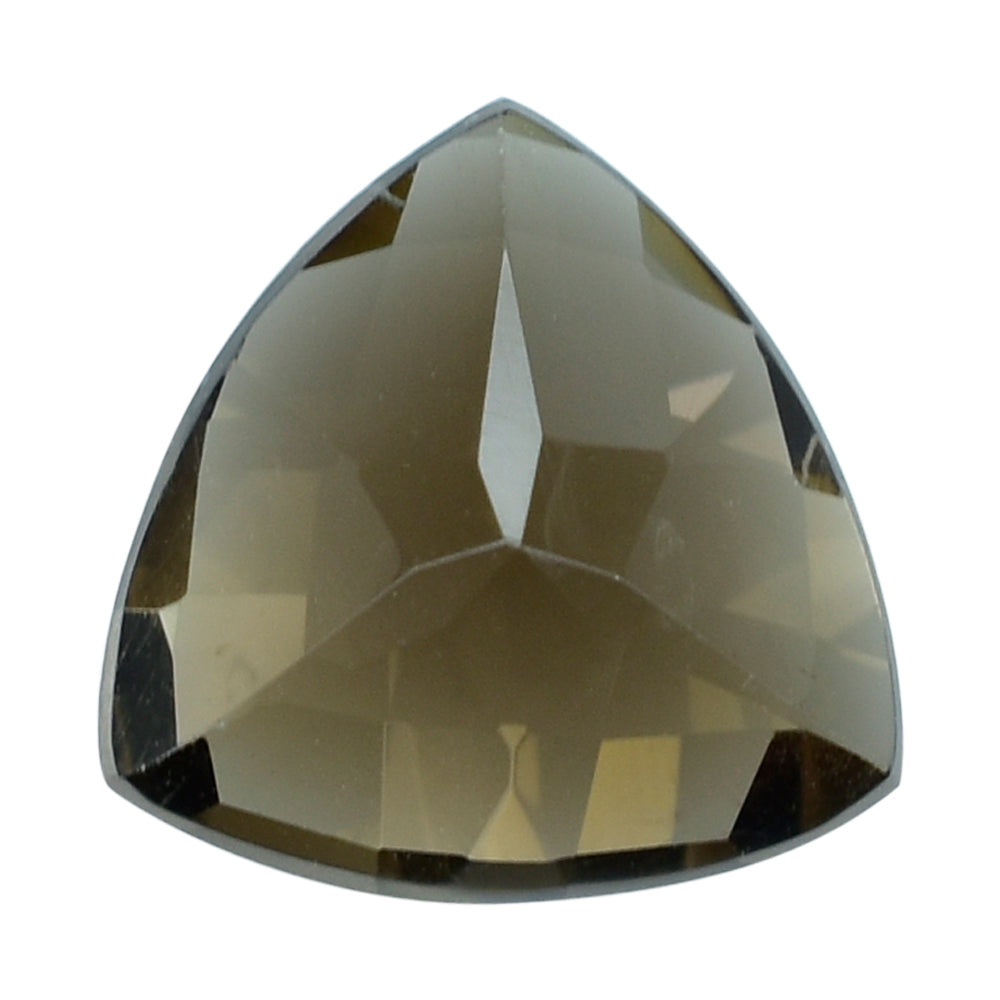 SMOKY QUARTZ CHECKER CUT TRILLION 10MM 2.60 Cts.