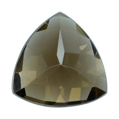 SMOKY QUARTZ CHECKER CUT TRILLION 10MM 2.60 Cts.