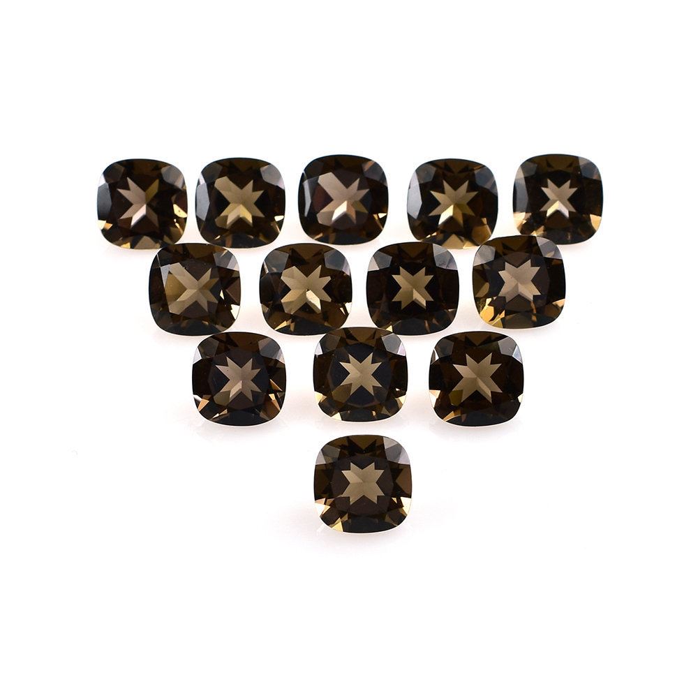 SMOKY QUARTZ CUT CUSHION (MEDIUM/CLEAN) 8X8MM 1.89 Cts.