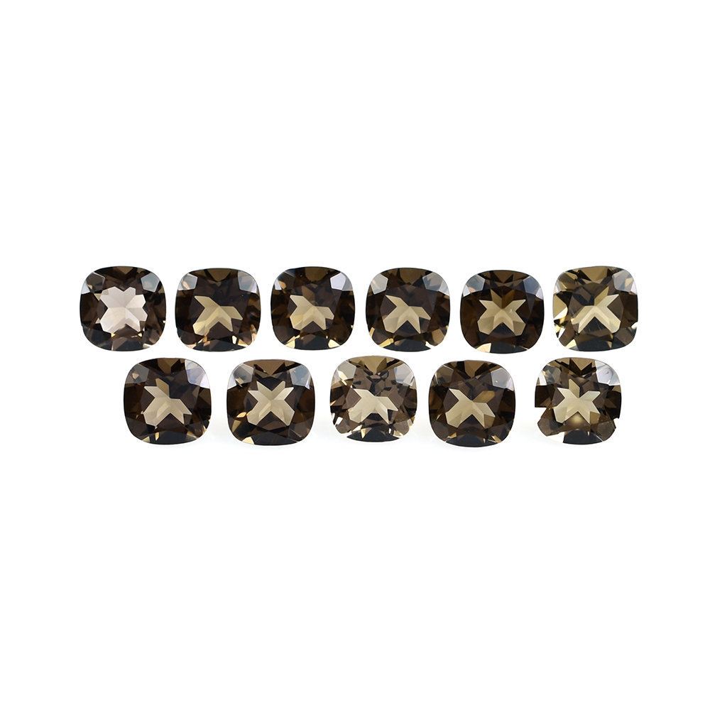 SMOKY QUARTZ CUT CUSHION (MEDIUM/CLEAN) 6X6MM 0.81 Cts.