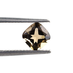 SMOKY QUARTZ CUT CUSHION (LITE) 6X6MM 0.82 Cts.