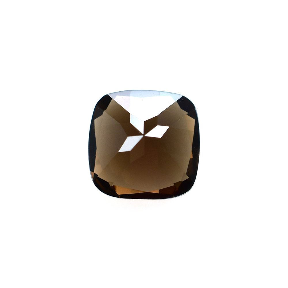 SMOKY QUARTZ CUT CUSHION (DARK) 6X6MM 0.97 Cts.