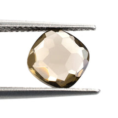 SMOKY QUARTZ FOOTBALL CUT CUSHION (MEDIUM) 8X8MM 1.73 Cts.