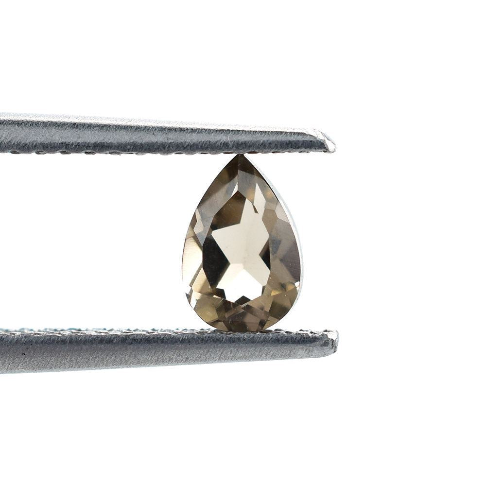 SMOKY QUARTZ CUT PEAR (MEDIUM/CLEAN) 5.70X3.70MM 0.35 Cts.
