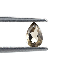 SMOKY QUARTZ CUT PEAR (MEDIUM/CLEAN) 5.70X3.70MM 0.35 Cts.
