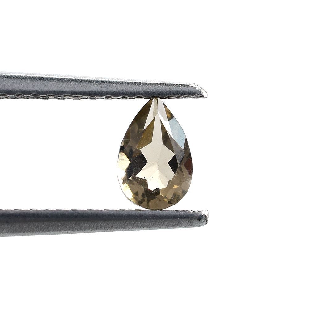 SMOKY QUARTZ CUT PEAR (LITE/CLEAN) 5.70X3.70MM 0.33 Cts.
