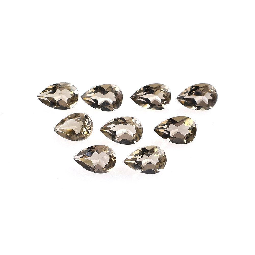 SMOKY QUARTZ CUT PEAR (LITE/CLEAN) 5.70X3.70MM 0.33 Cts.