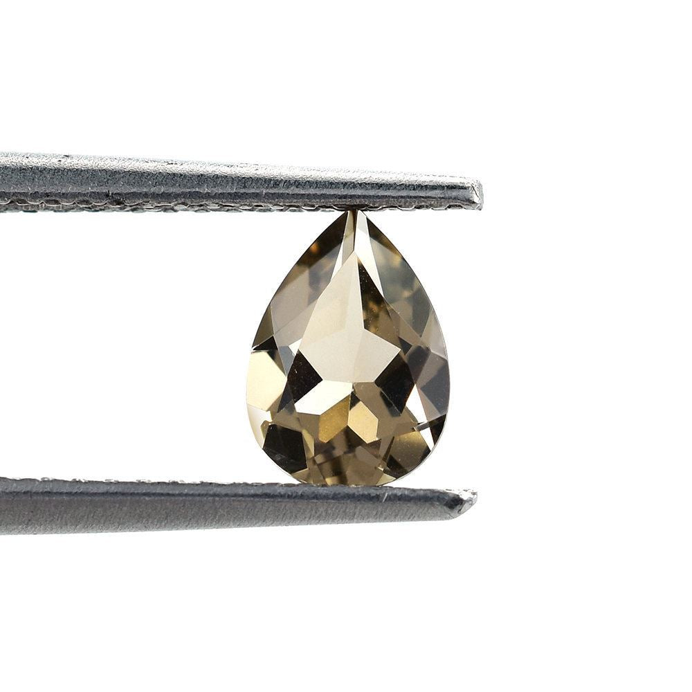 SMOKY QUARTZ CUT PEAR (LITE/CLEAN) 7X5MM 0.70 Cts.